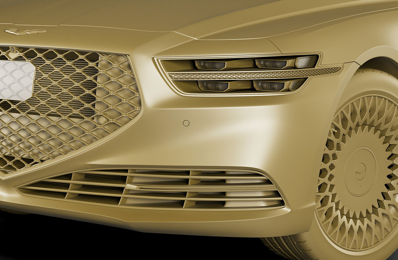 Genesis G90 2021 3D model_20