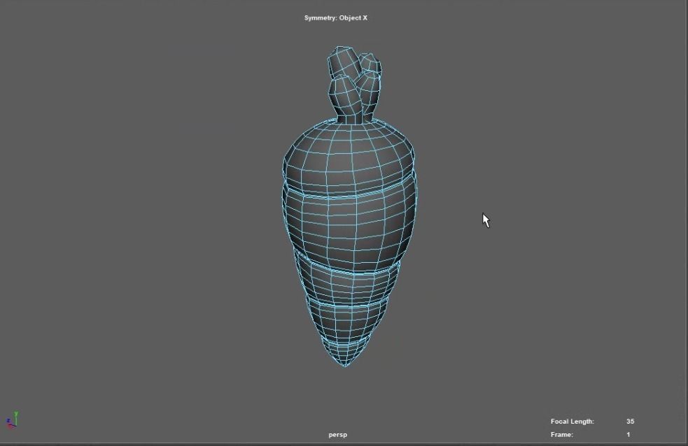 Carrot 3D model_2