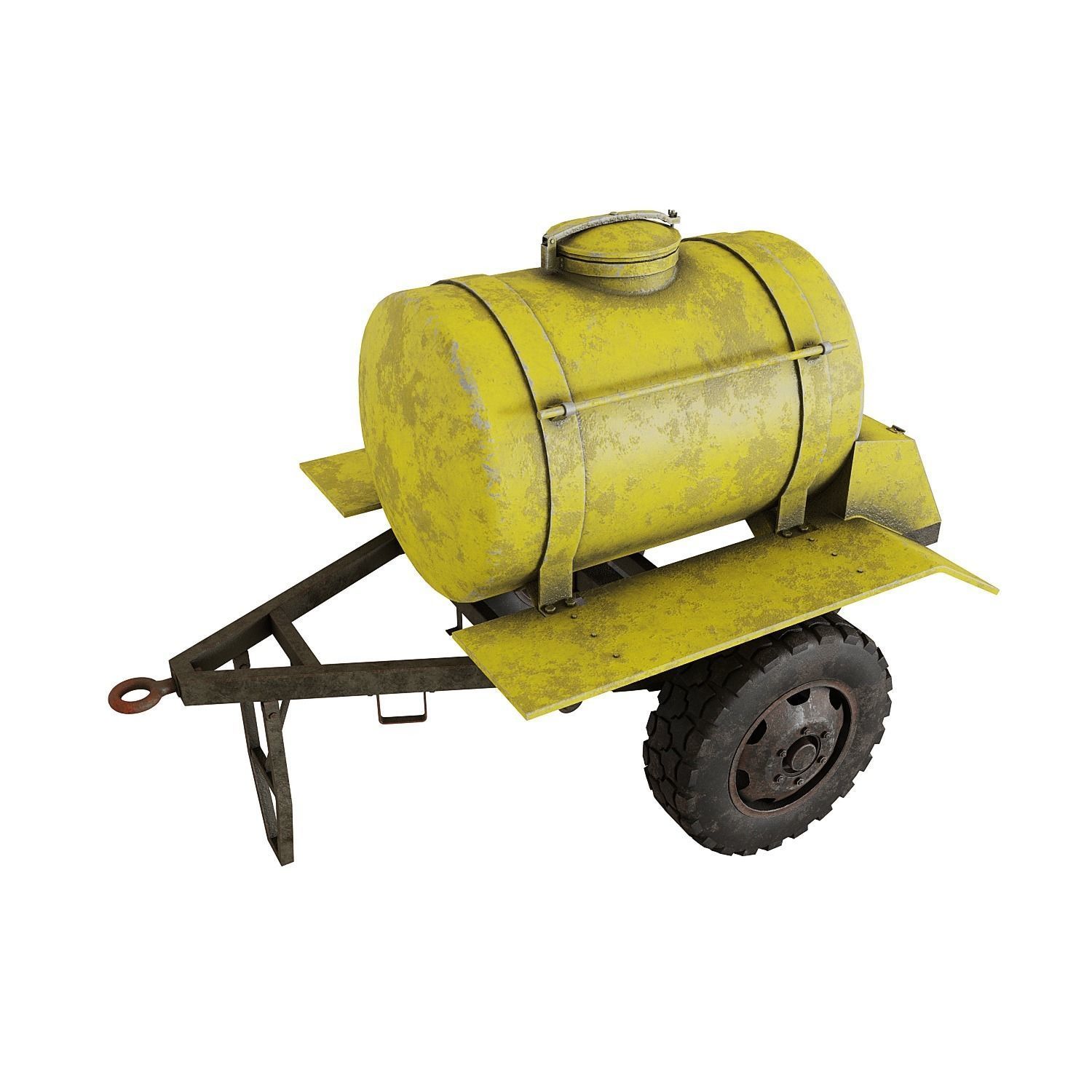Trailer barrel 3D model_5