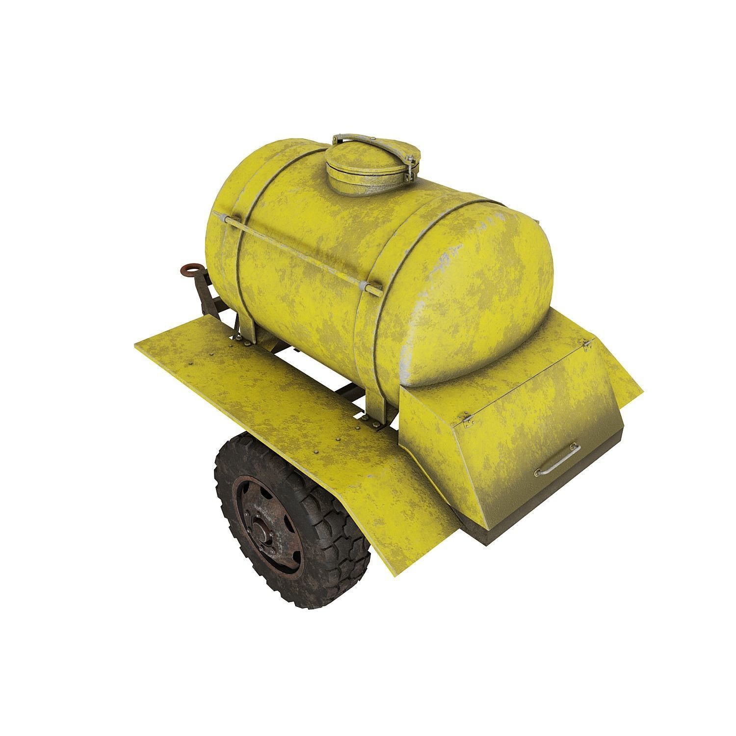 Trailer barrel 3D model_1