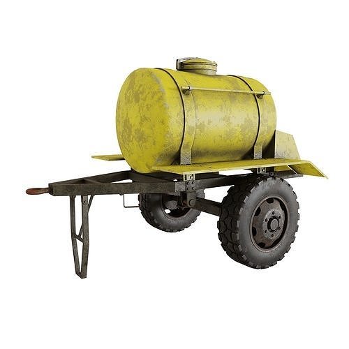 Trailer barrel 3D model