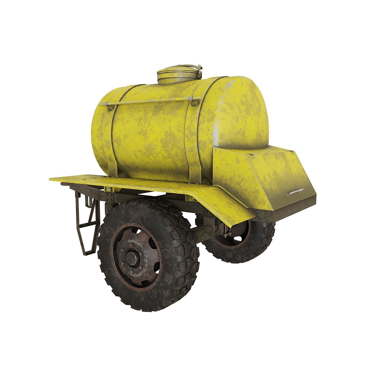 Trailer barrel 3D model_4