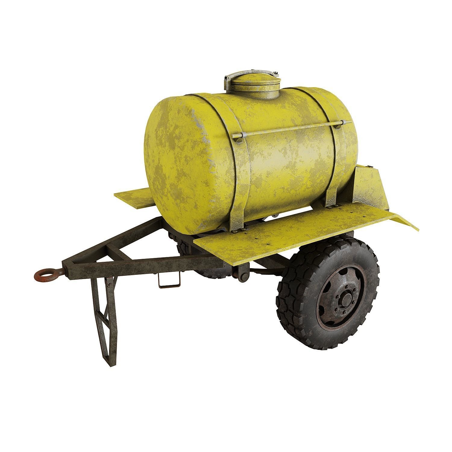 Trailer barrel 3D model_2