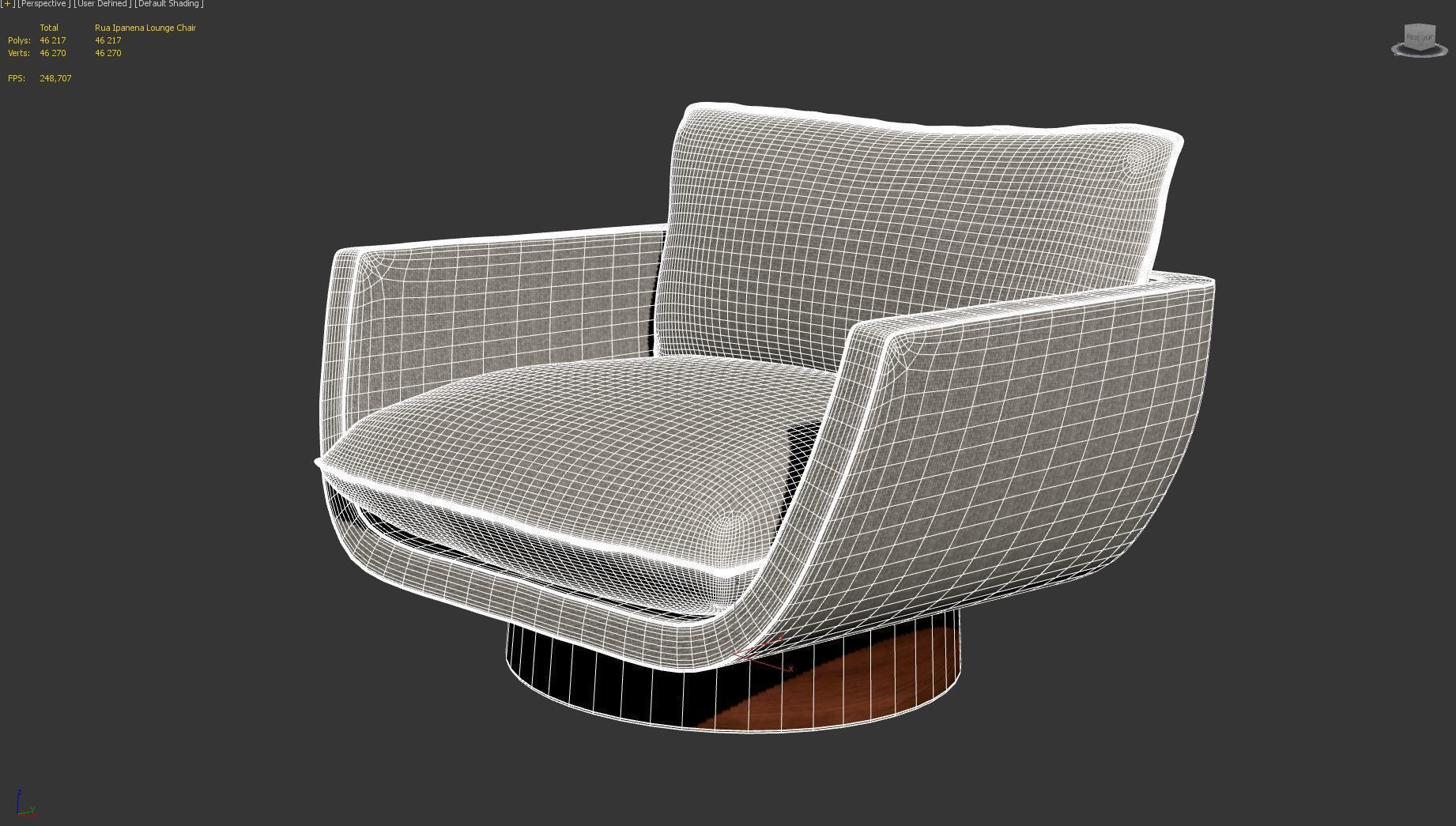 Rua Ipanena Lounge Chair 3D model_17