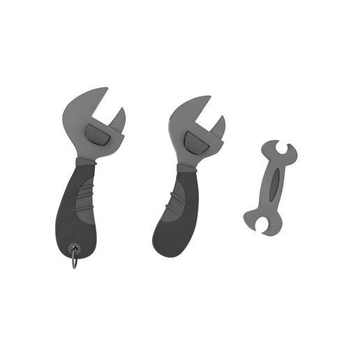 Spanner wrenches icon design 3D model