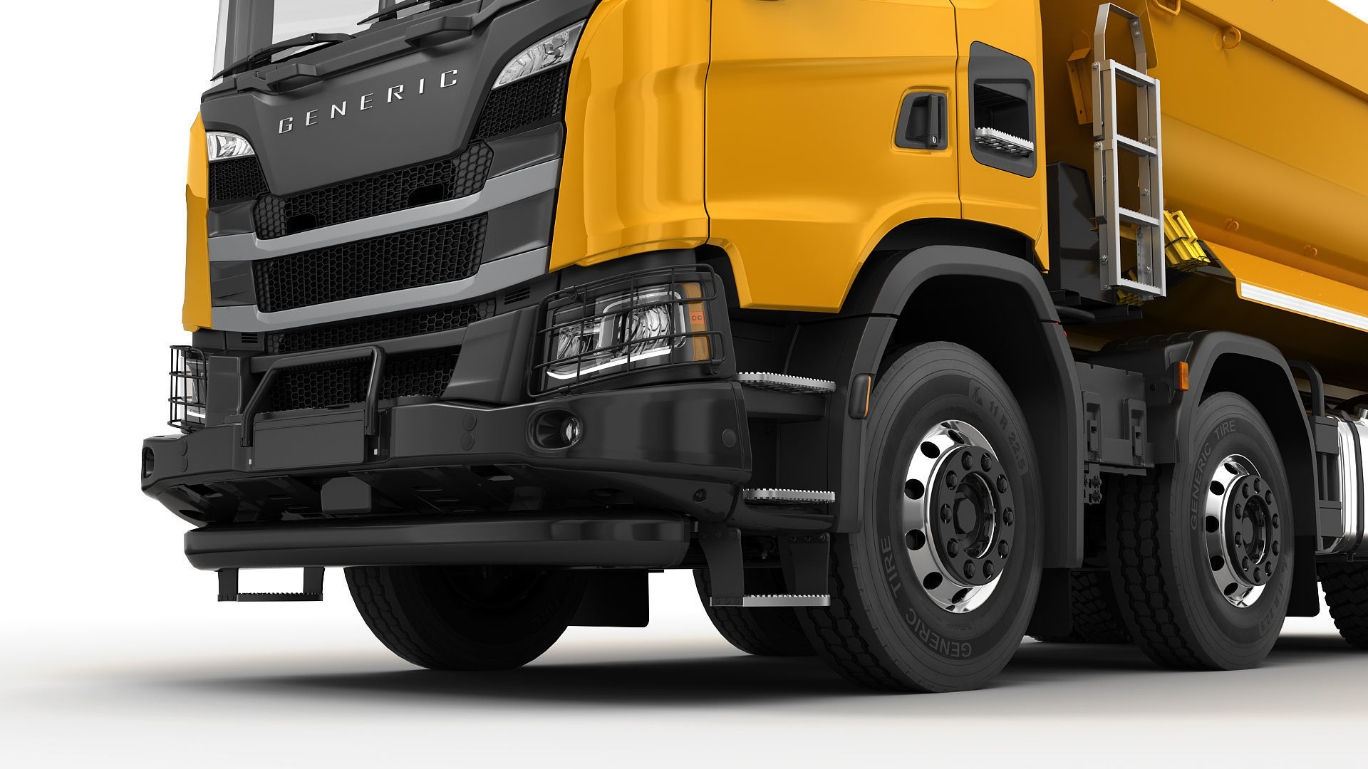 Dump Truck 8X4 3D model_9