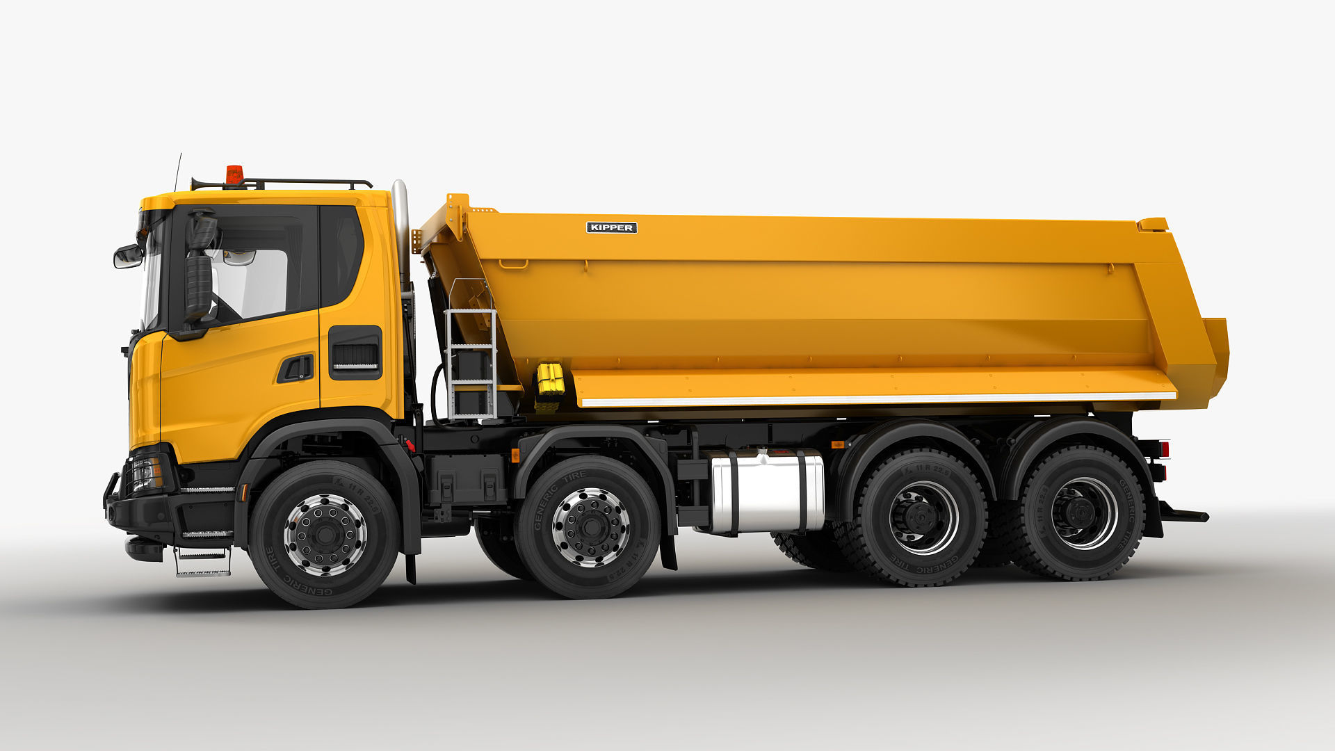 Dump Truck 8X4 3D model_3