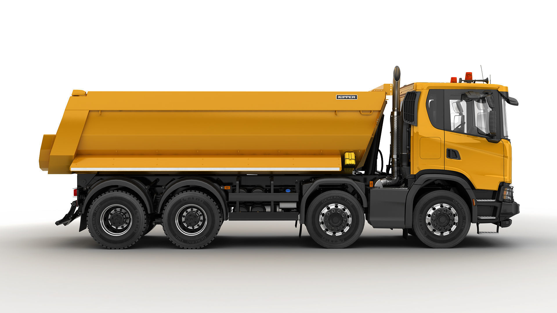 Dump Truck 8X4 3D model_2