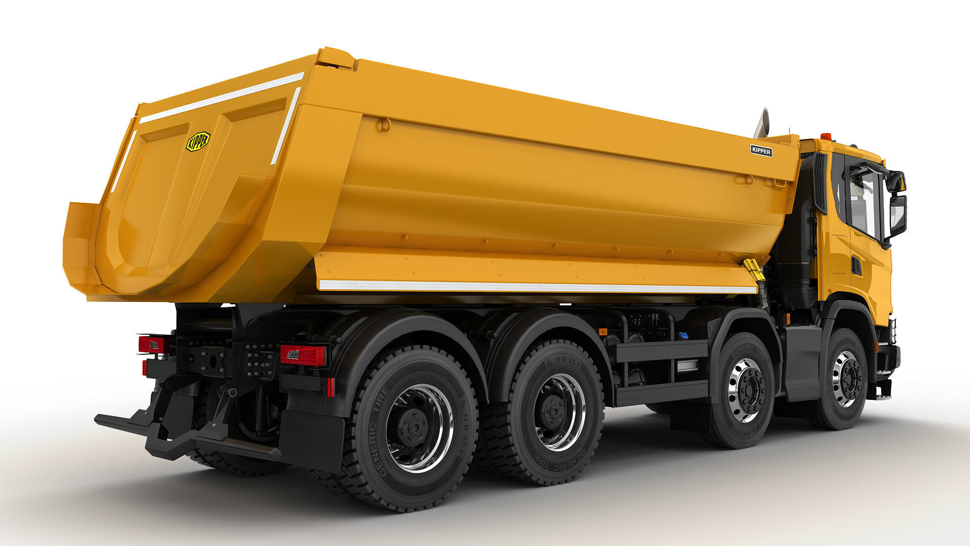 Dump Truck 8X4 3D model_5
