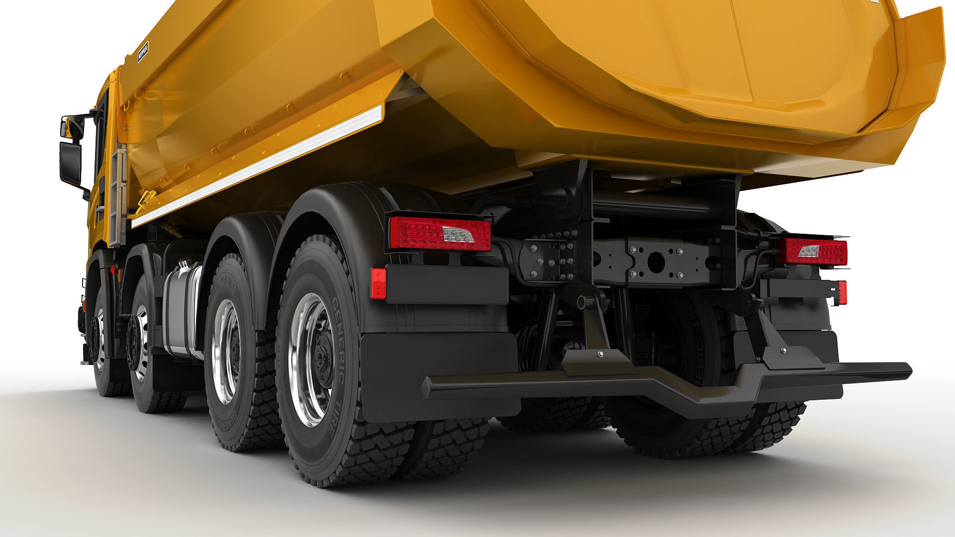 Dump Truck 8X4 3D model_8