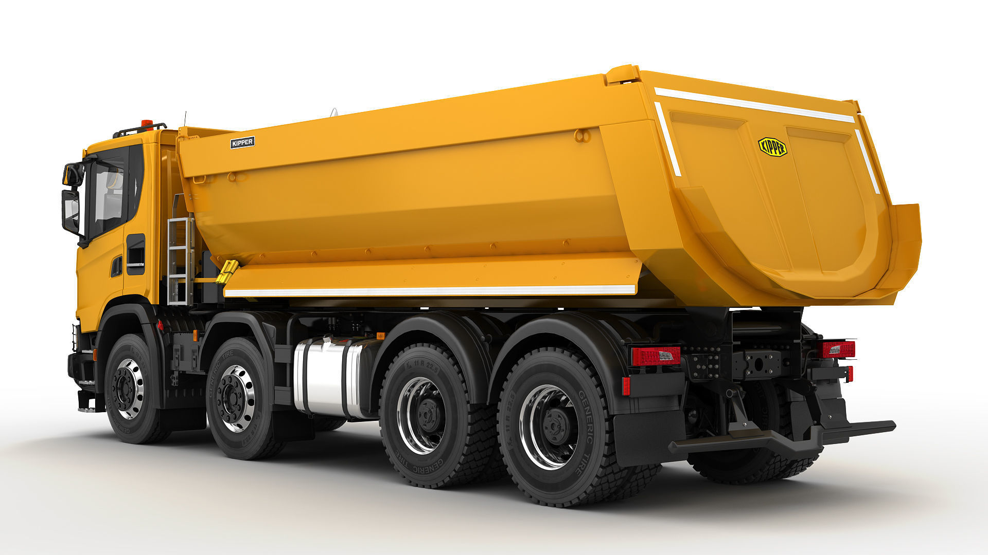 Dump Truck 8X4 3D model_6