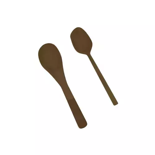 Spoon wooden spoons - 3D model