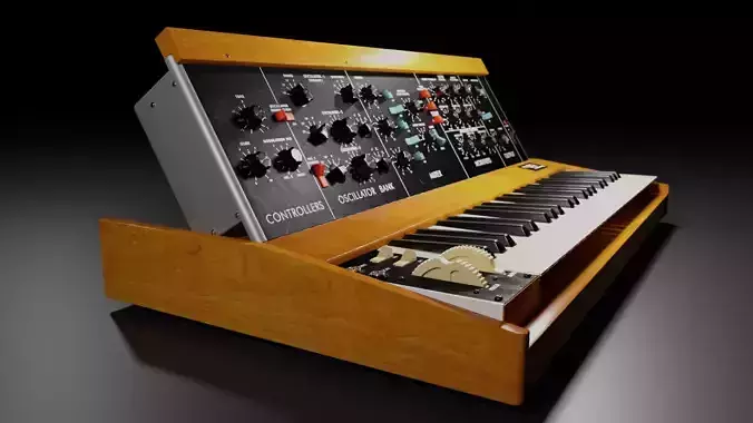 Minimoog Model D Synthesizer  3D model