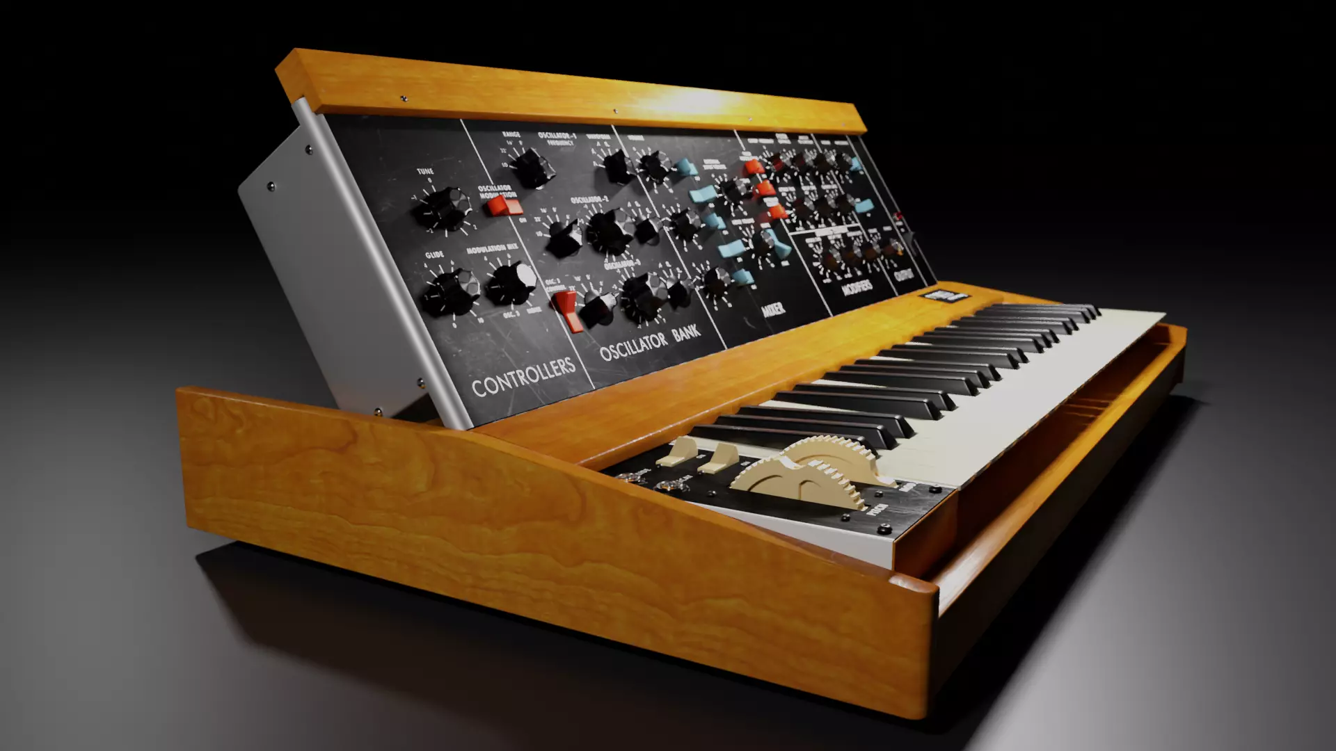 Minimoog Model D Synthesizer 3D model