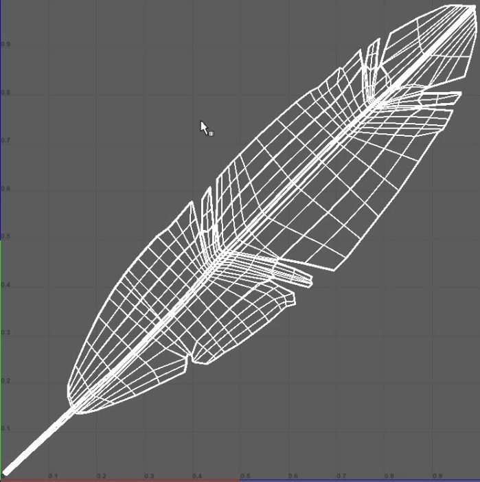 Feather 3D model_4