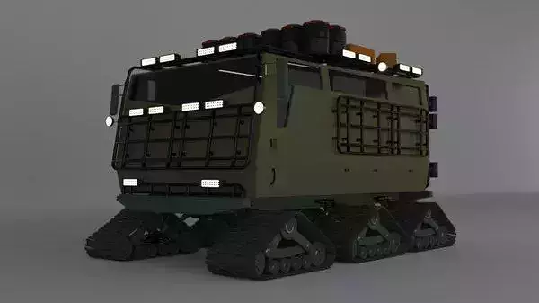 tracked snow vehicle