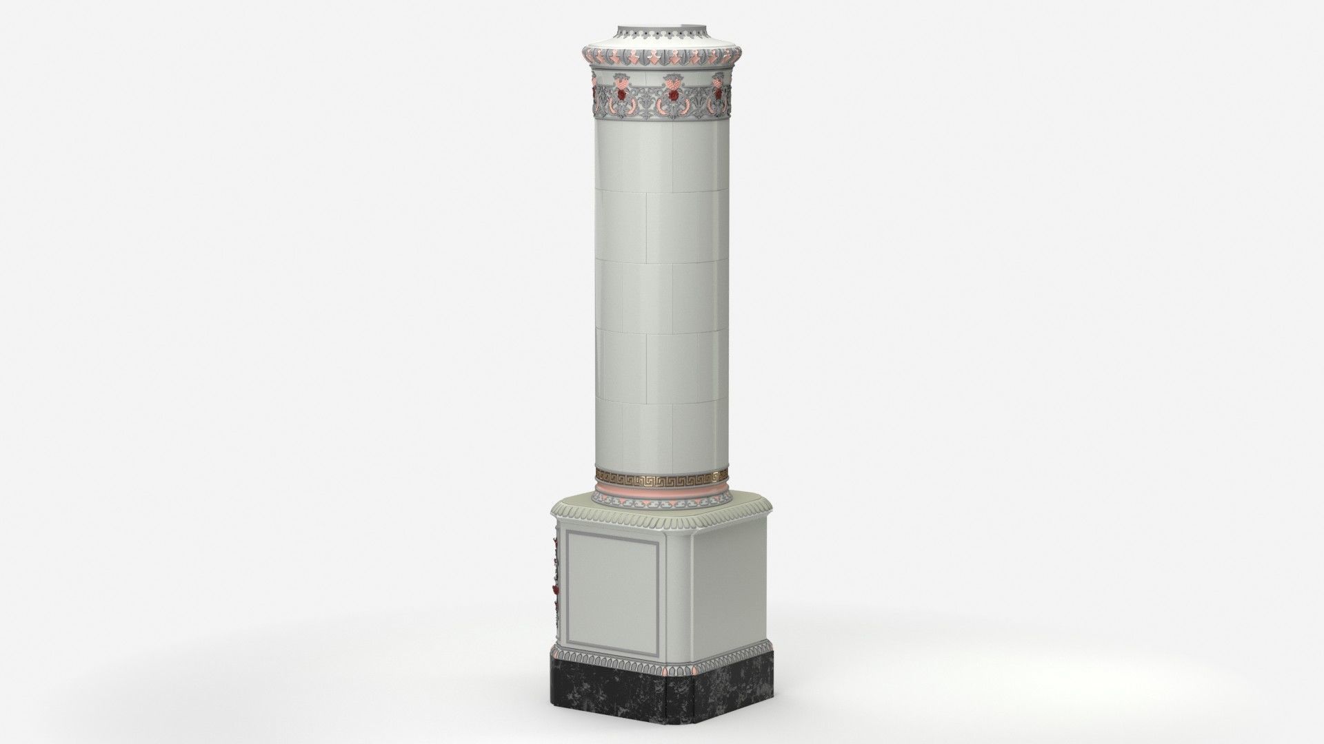 Swedish Kolonn Kakelugn 3D model_18