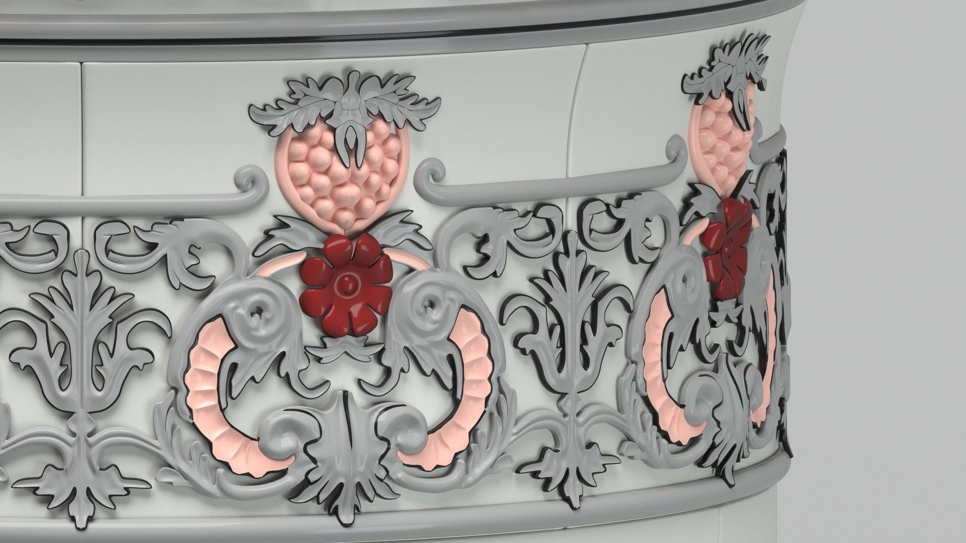 Swedish Kolonn Kakelugn 3D model_2