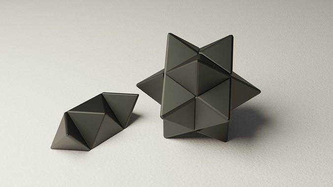 Logic puzzle star 3D print model