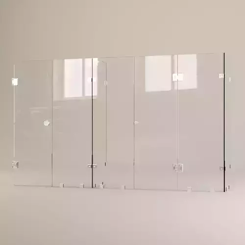 Bathroom glass accessories  3D model