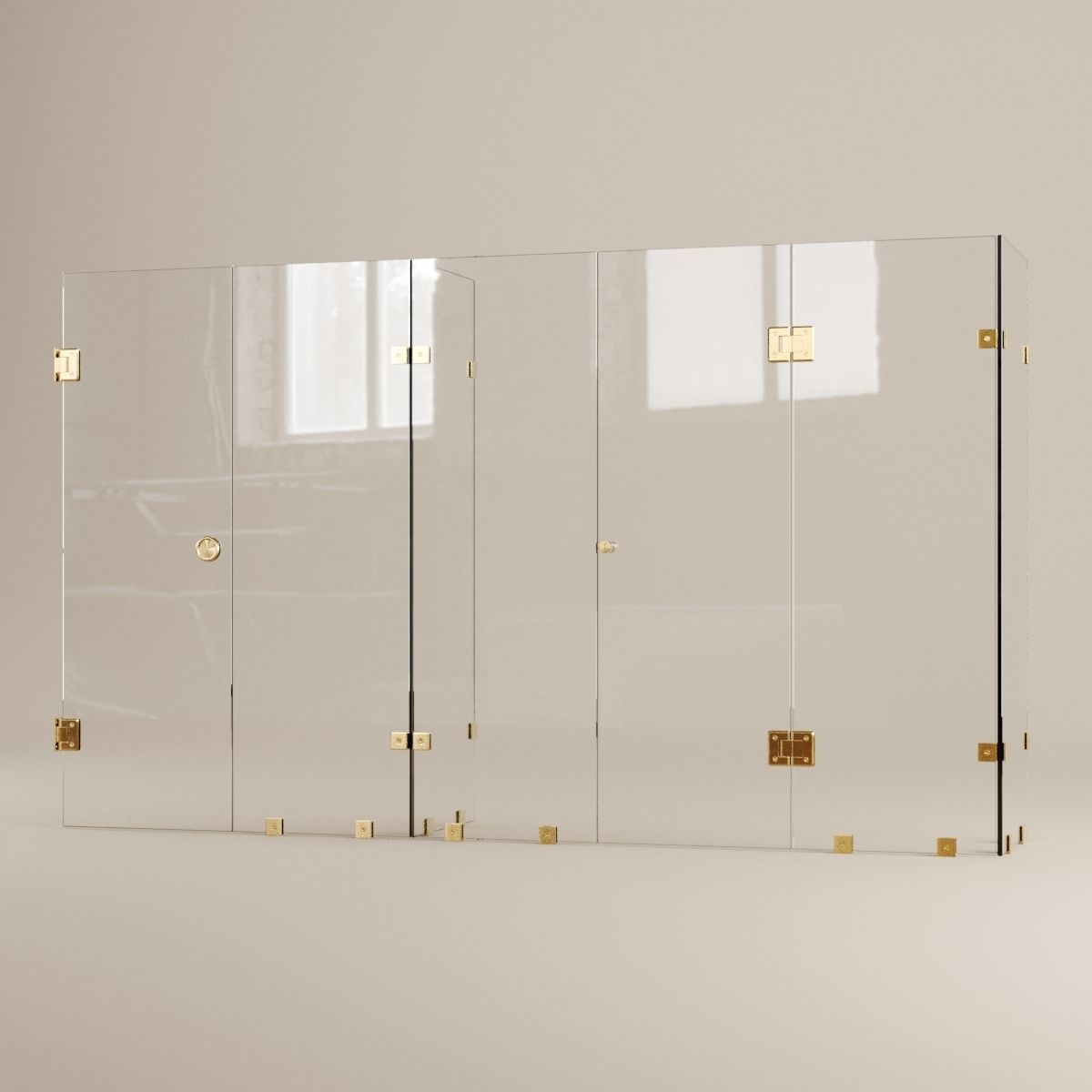 Bathroom glass accessories  3D model_1