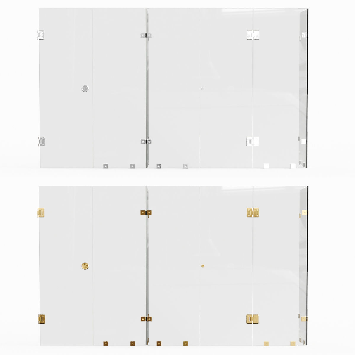 Bathroom glass accessories  3D model_2