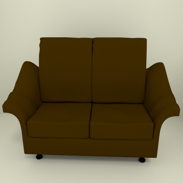 Armchair Sofa Free low-poly 3D model_3