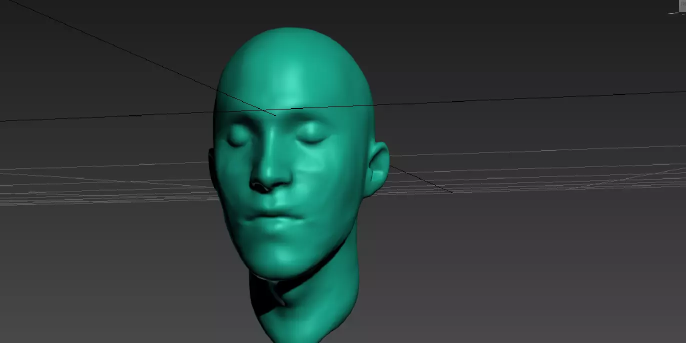 Head 3D Model Free low-poly 3D model_0