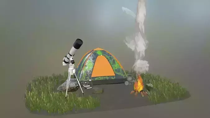 Camp Scene 3D model