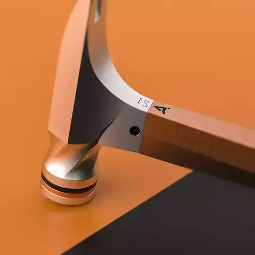 Modern Geometric Titanium Hammer