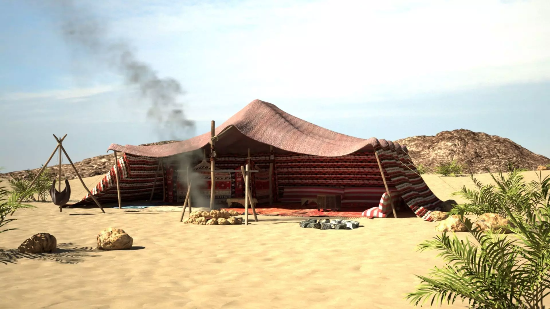  arabian tent 3D model_0