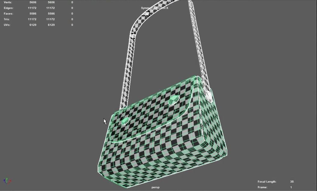 Purse handbag 3D model_2