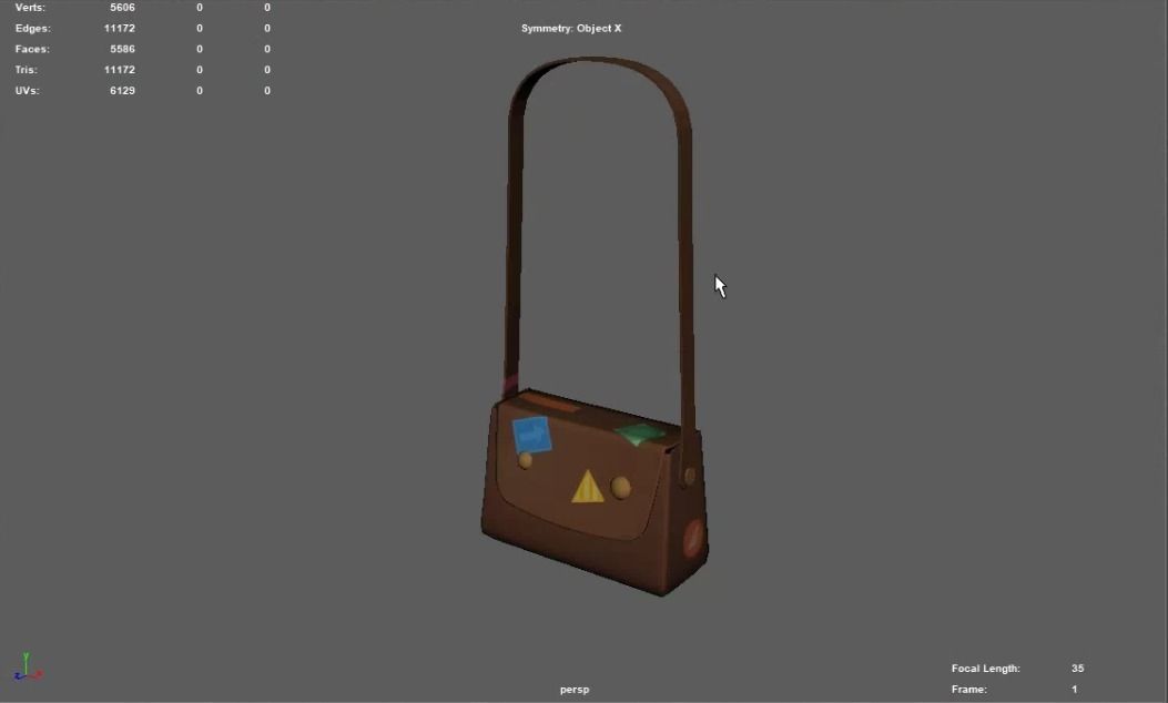 Purse handbag 3D model_1
