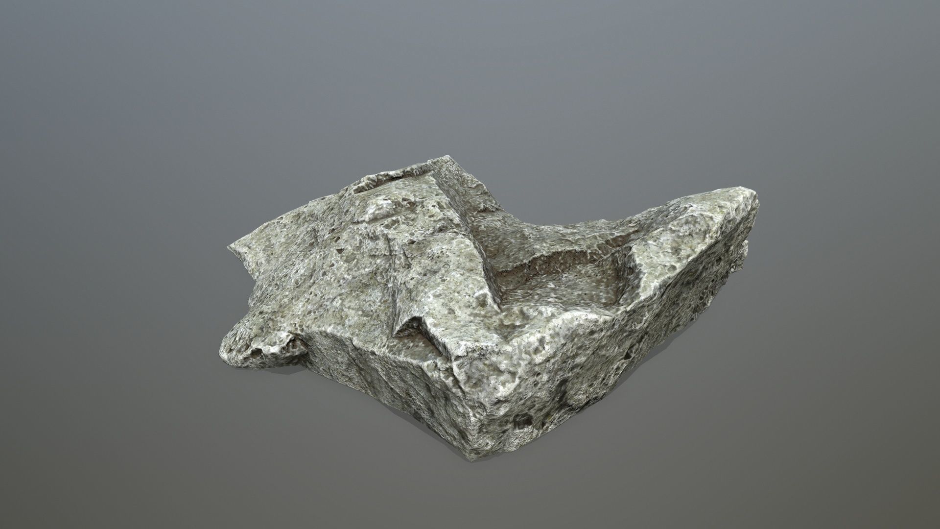 rock set 4 piece of Low-poly 3D model_17