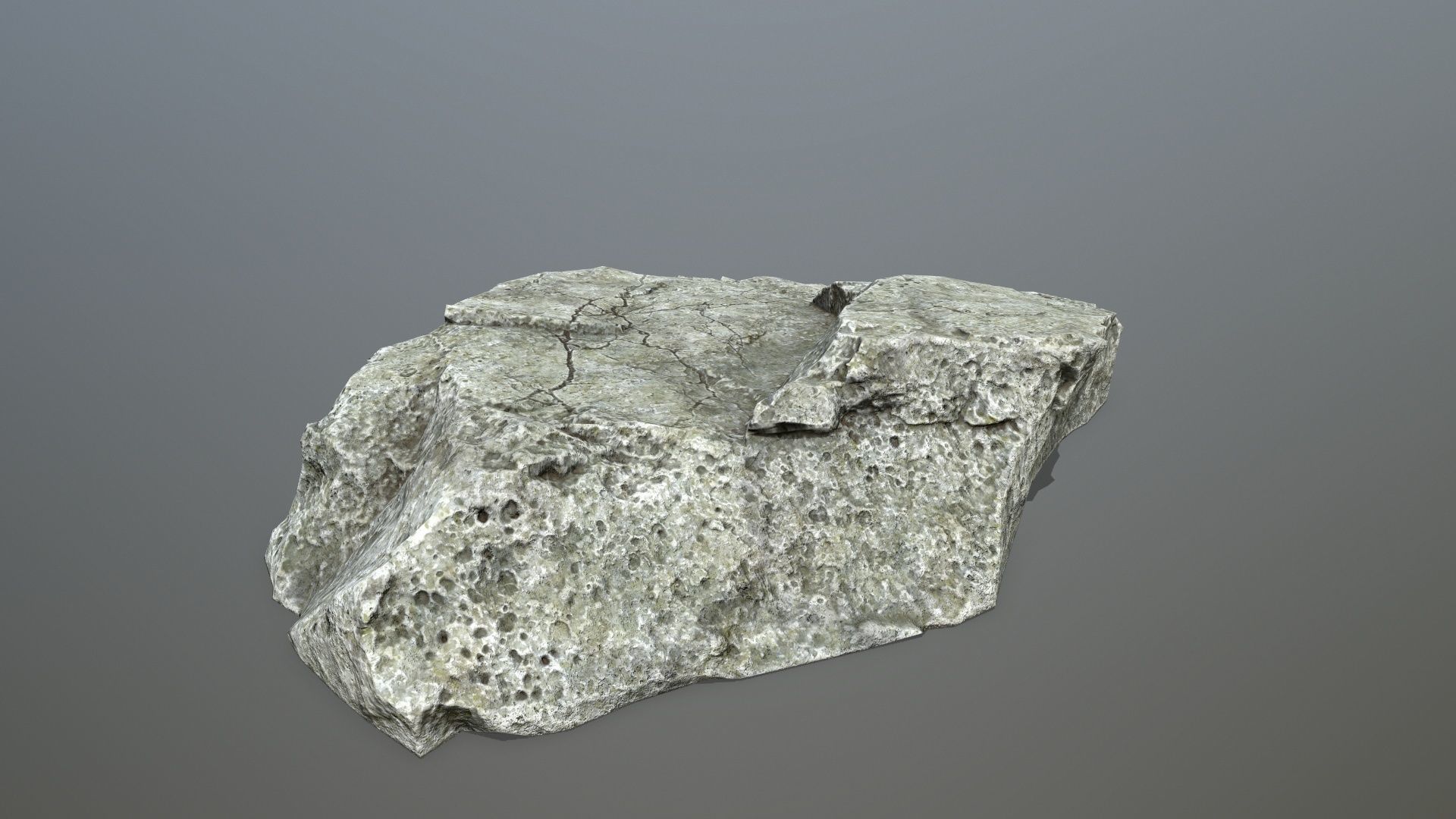 rock set 4 piece of Low-poly 3D model_5