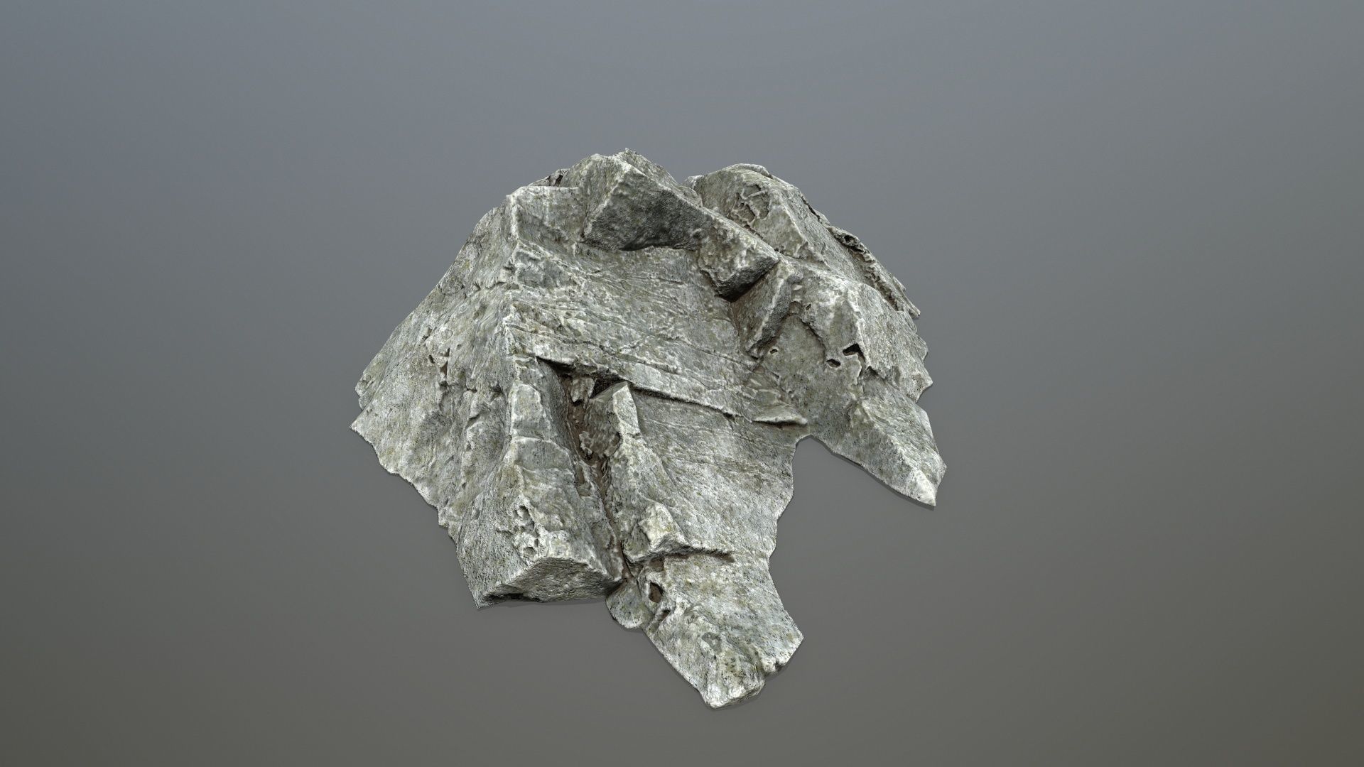 rock set 4 piece of Low-poly 3D model_13