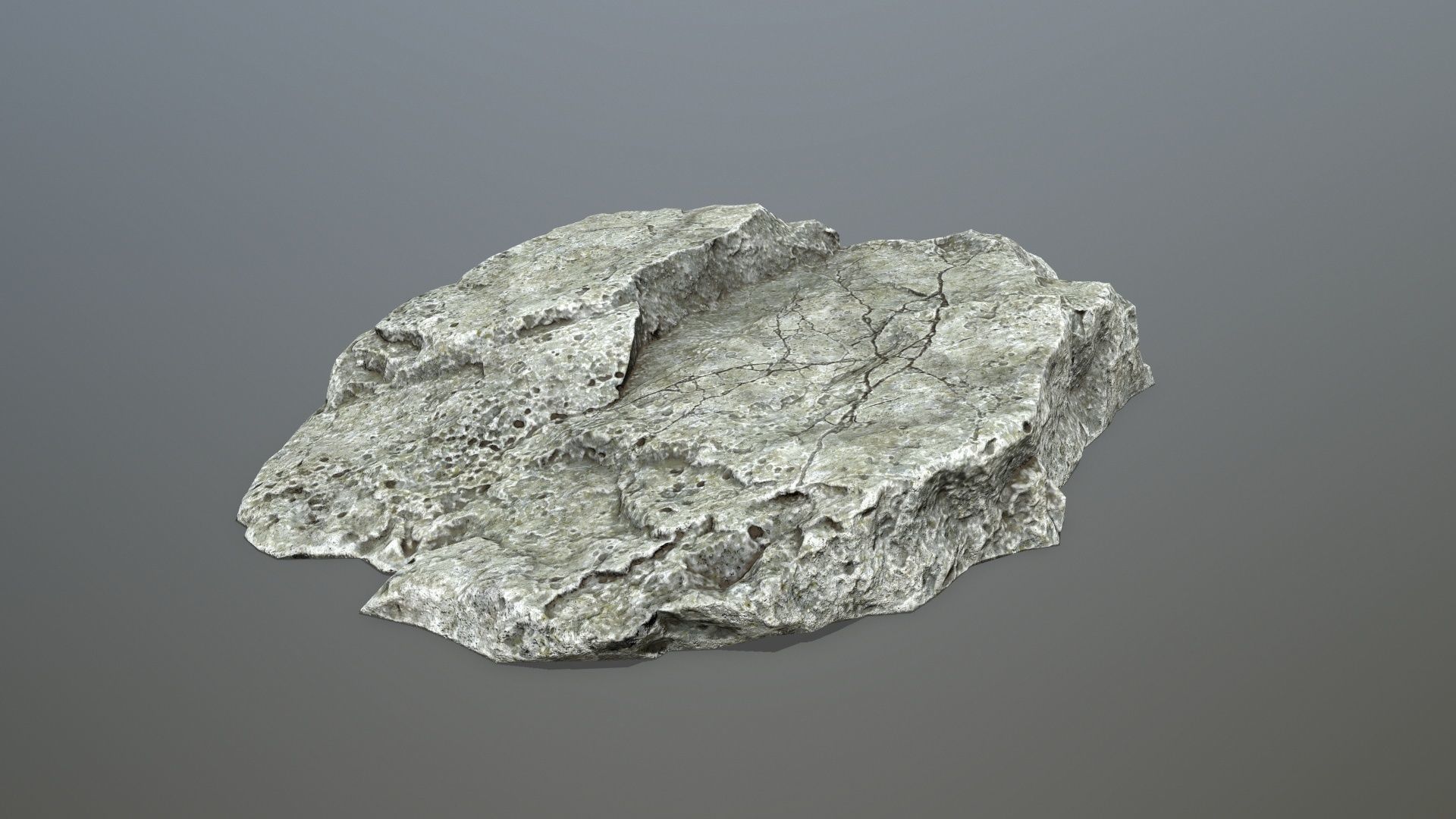 rock set 4 piece of Low-poly 3D model_4