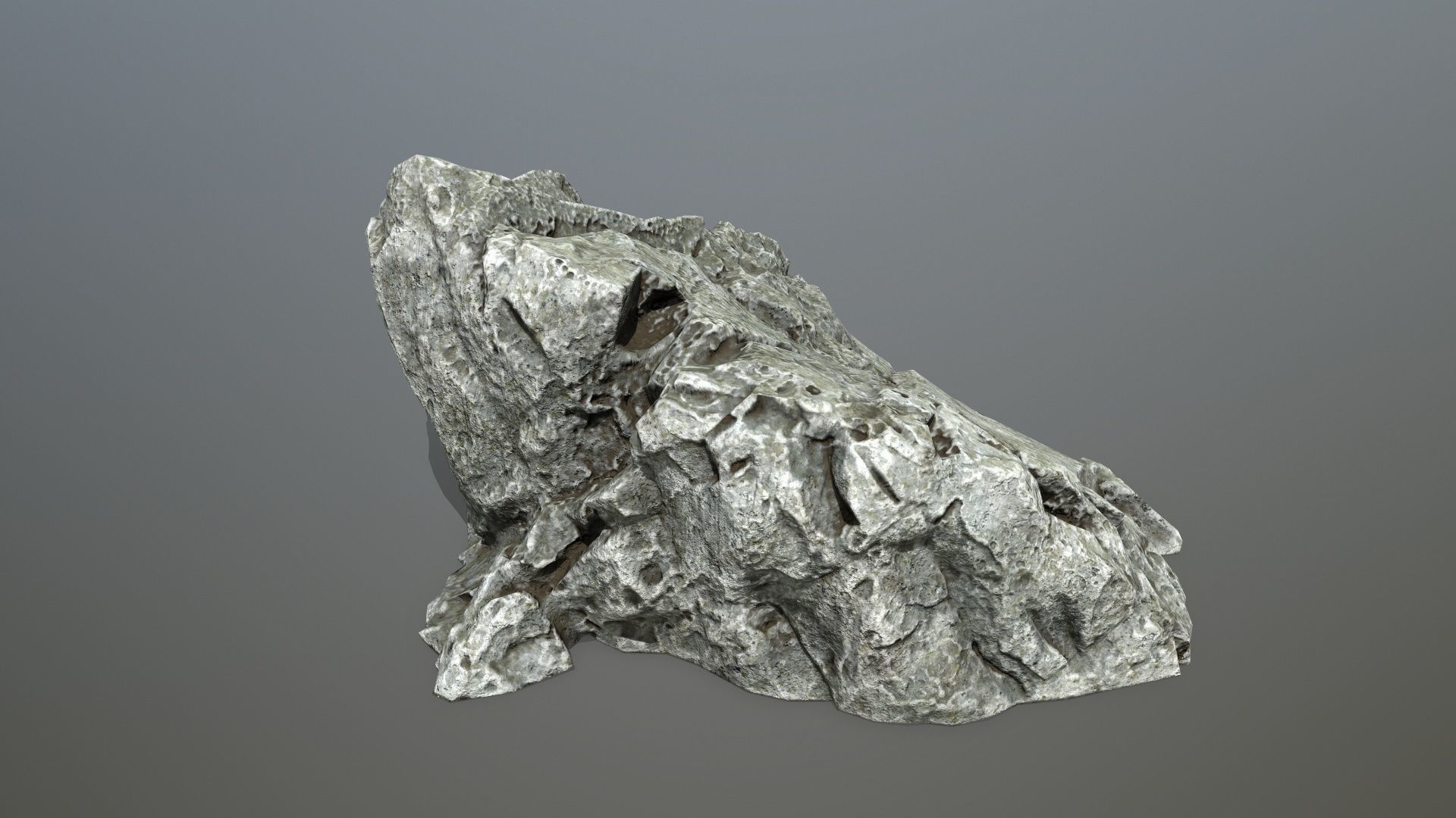 rock set 4 piece of Low-poly 3D model_15