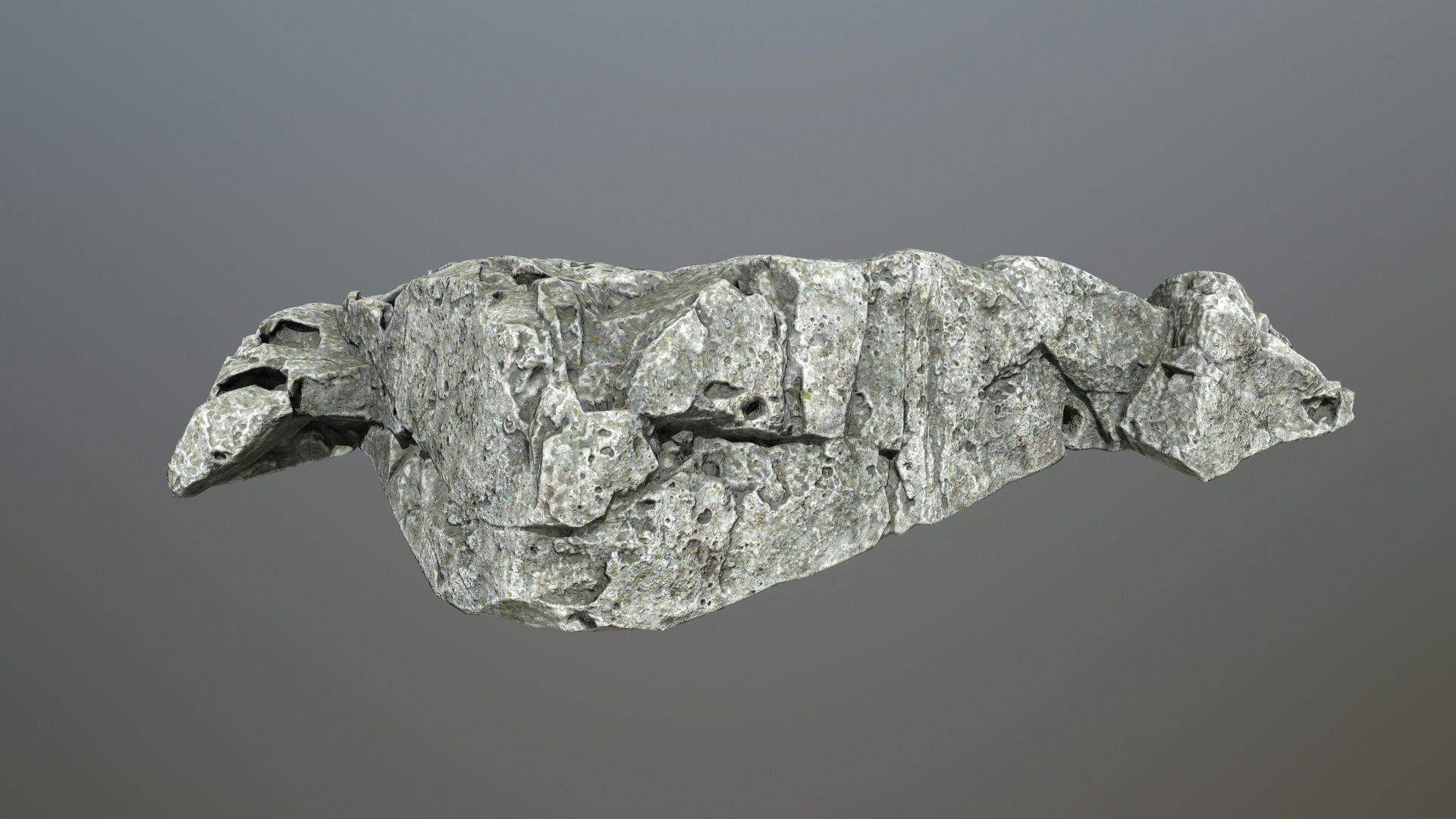 rock set 4 piece of Low-poly 3D model_22