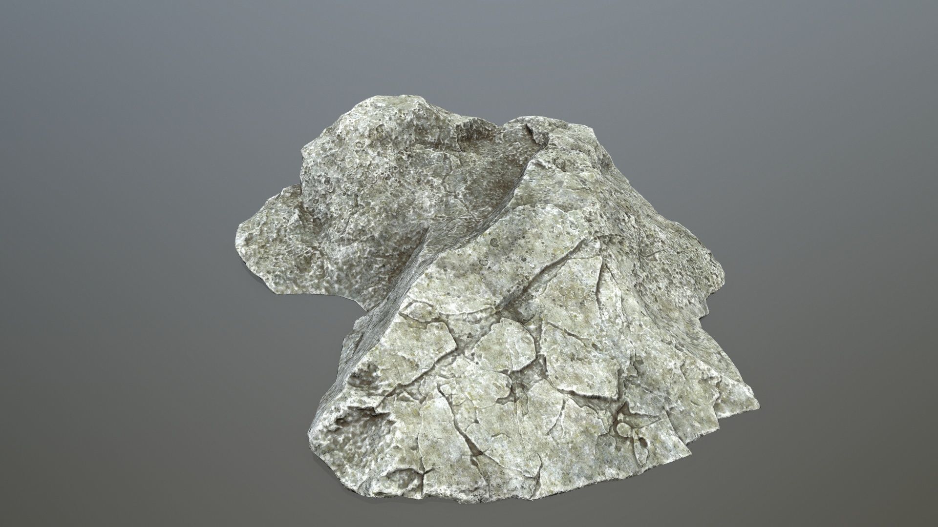 rock set 4 piece of Low-poly 3D model_16