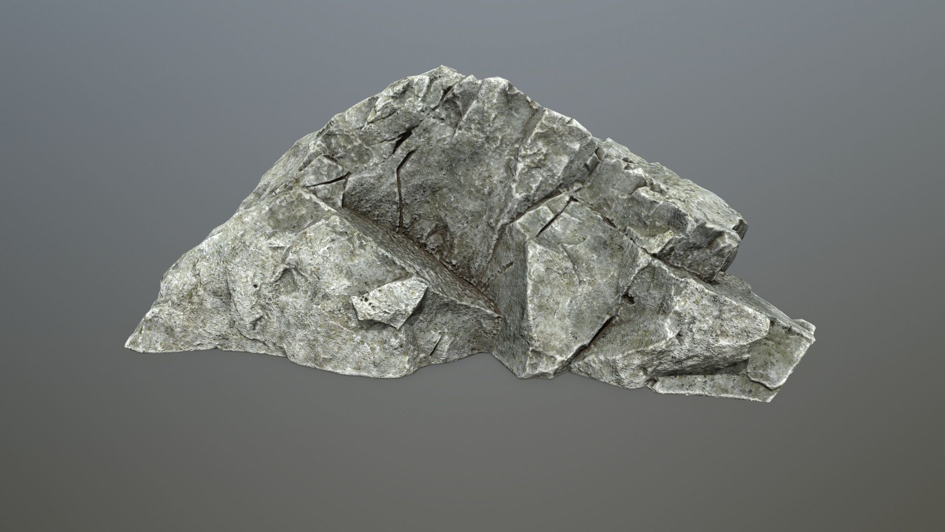 rock set 4 piece of Low-poly 3D model_11