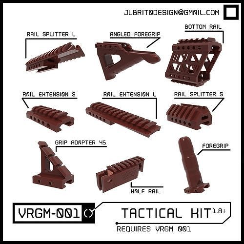 VRGM 001 Tactical Kit for Oculus Vive Odyssey WMR 3D print model