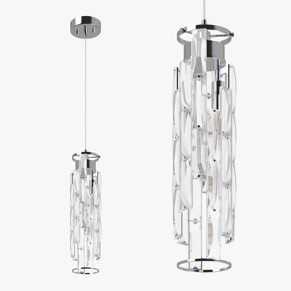 722030 Limpio Lightstar Pendant chandelier 3D model_1