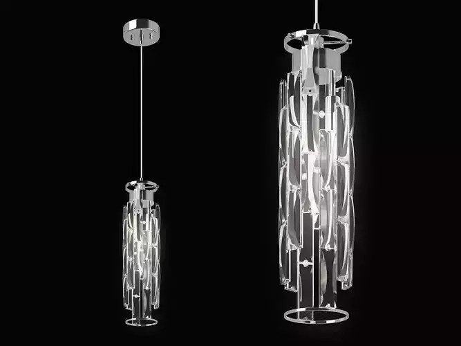 722030 Limpio Lightstar Pendant chandelier 3D model