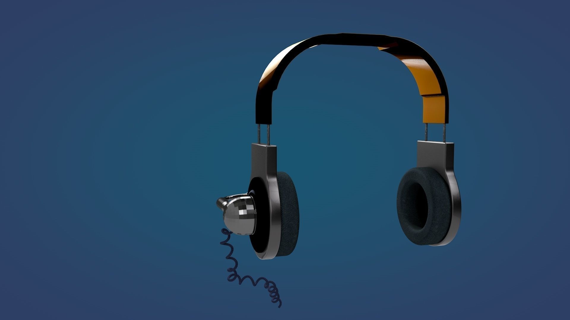 Headphones Game 3D model_7