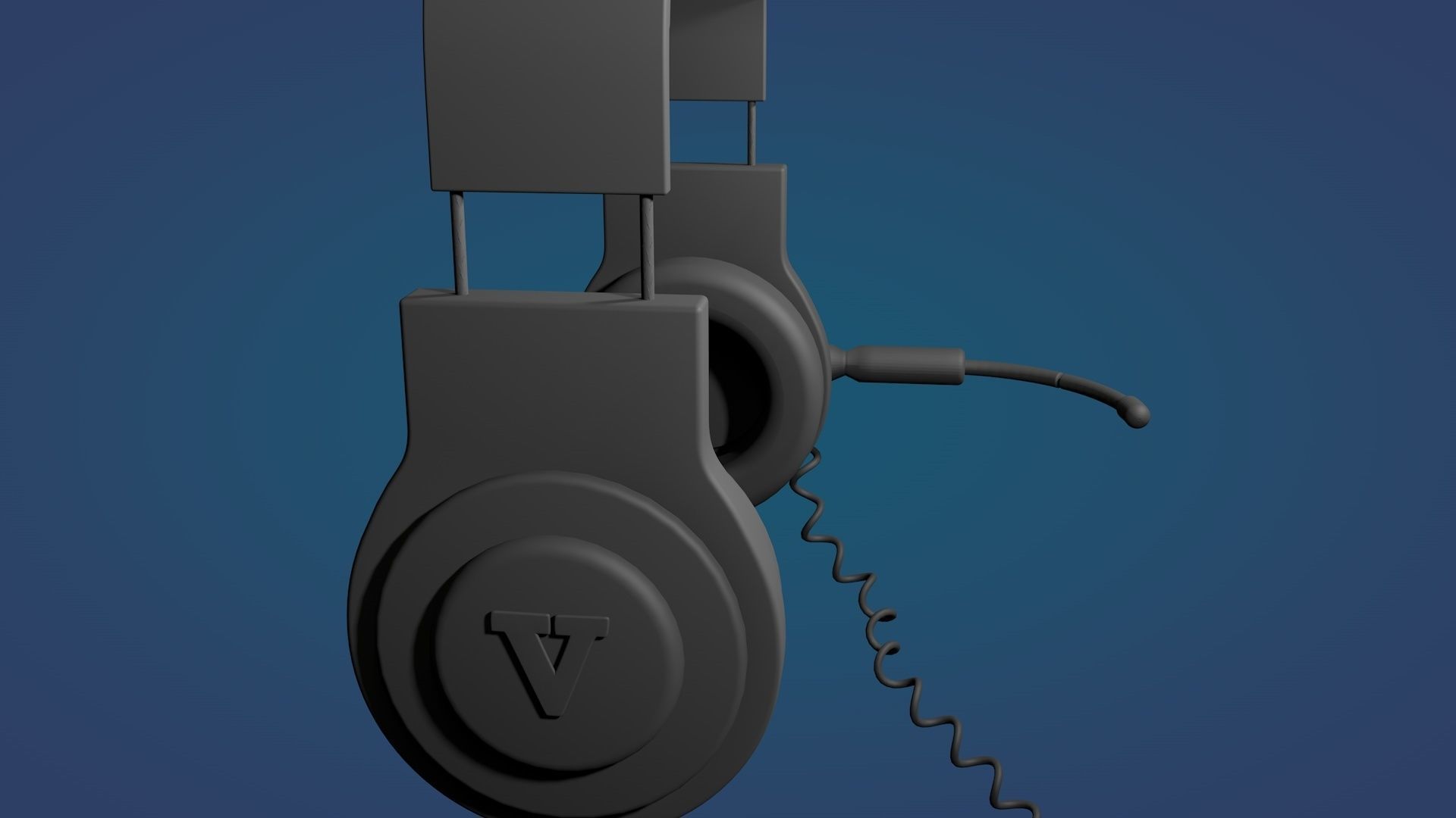 Headphones Game 3D model_5