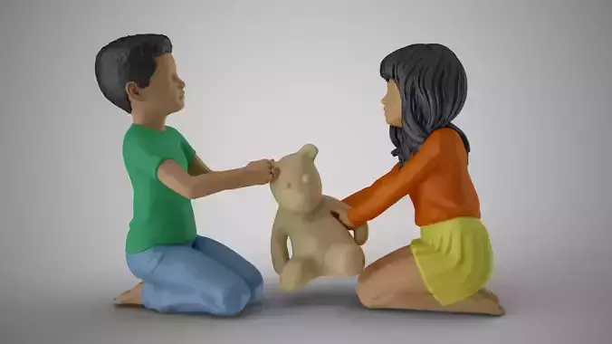 Kids Toy Fight 3D print model