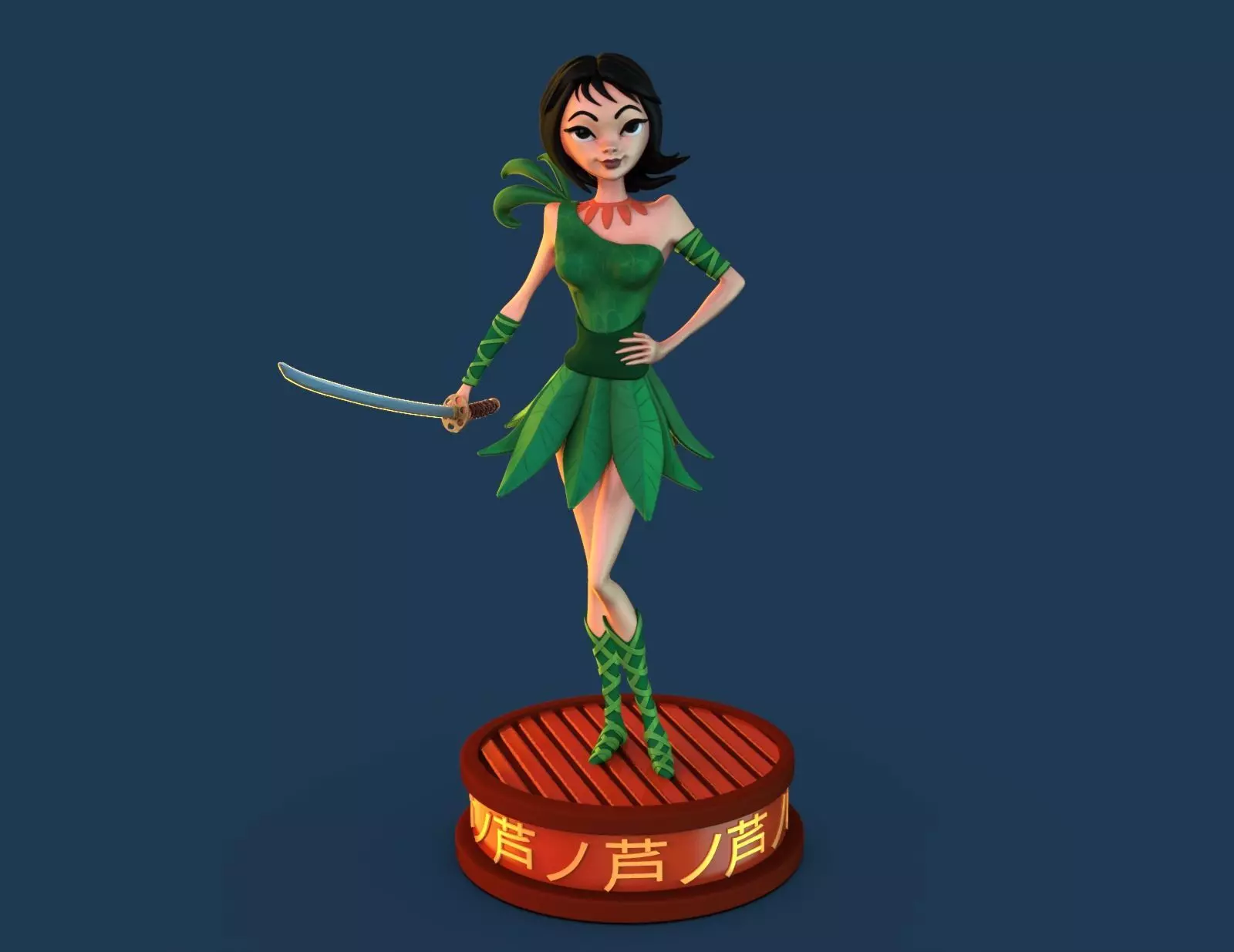 Ashi fanart 3D print model_0