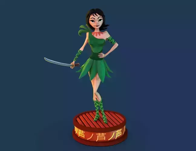 Ashi fanart 3D print model