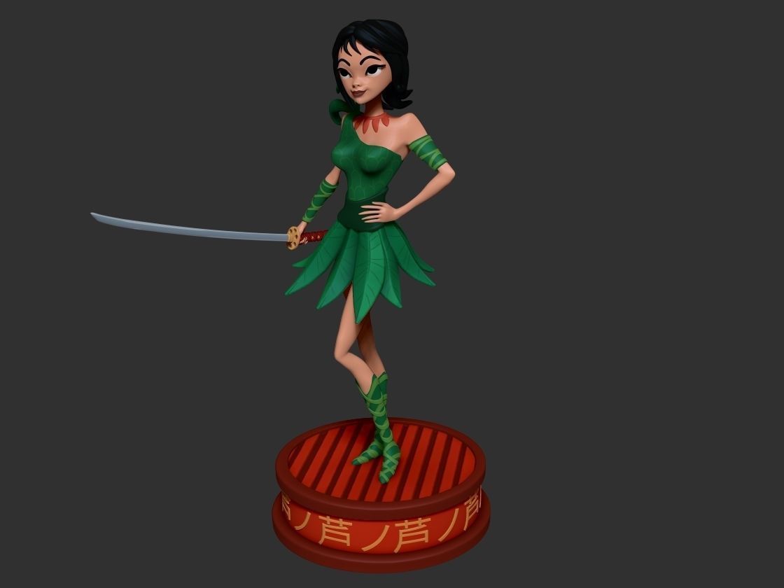Ashi fanart 3D print model_8